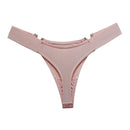 Fashion Sexy V-Shaped Metal Decoration Underwear Sports Hip Lifting Low Waist High Fork Half Sheath Briefs Panties Women Sexy