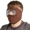 Windproof Anti Dust Face Mask Cycling Ski Breathable Masks Fleece Face Shield Hood with High Definition Anti Goggles Skullies