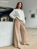 Clacive Blue Office Women&