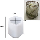 DIY Round Candle Jar Pot Silicone Molds for Making Uv Epoxy Plaster Concrete Storage Box Mould Home Decor Flower Pot Planter