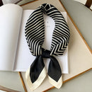 2022 Summer Luxury Brand Silk Scarf Square Women Shawls And Wraps Fashion Office Small Hair Neck Hijabs Foulard Scarves 70*70cm