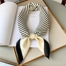 2022 Summer Luxury Brand Silk Scarf Square Women Shawls And Wraps Fashion Office Small Hair Neck Hijabs Foulard Scarves 70*70cm