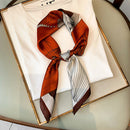 2022 Summer Luxury Brand Silk Scarf Square Women Shawls And Wraps Fashion Office Small Hair Neck Hijabs Foulard Scarves 70*70cm