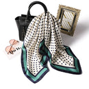 2022 Summer Luxury Brand Silk Scarf Square Women Shawls And Wraps Fashion Office Small Hair Neck Hijabs Foulard Scarves 70*70cm