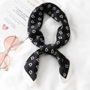 2022 Summer Luxury Brand Silk Scarf Square Women Shawls And Wraps Fashion Office Small Hair Neck Hijabs Foulard Scarves 70*70cm
