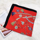 2022 Summer Luxury Brand Silk Scarf Square Women Shawls And Wraps Fashion Office Small Hair Neck Hijabs Foulard Scarves 70*70cm