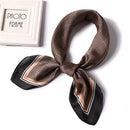 2022 Summer Luxury Brand Silk Scarf Square Women Shawls And Wraps Fashion Office Small Hair Neck Hijabs Foulard Scarves 70*70cm