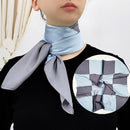 2022 Summer Luxury Brand Silk Scarf Square Women Shawls And Wraps Fashion Office Small Hair Neck Hijabs Foulard Scarves 70*70cm