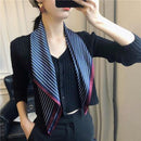 2022 Summer Luxury Brand Silk Scarf Square Women Shawls And Wraps Fashion Office Small Hair Neck Hijabs Foulard Scarves 70*70cm