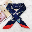 2022 Summer Luxury Brand Silk Scarf Square Women Shawls And Wraps Fashion Office Small Hair Neck Hijabs Foulard Scarves 70*70cm
