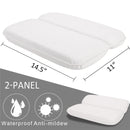 SPA Non-Slip Bath Pillow with Suction Cups Bathtub Neck Back Support Headrest Pillow Thickened Home Hot Bath Cushion Accersory