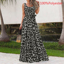 Celmia 2022 Summer Bohemian Long Dress Women Sexy Party Maxi Sundress Sleeveless Floral Print Casual Ruffles Belt Beach Vestidos