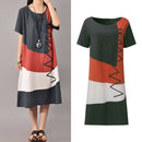 ZANZEA 2022 Womens Autumn Sundress Stitching Maxi Dress Casual Long Sleeve Tunic Vestidos Female Cotton Linen Robe