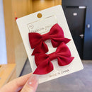 2022 New Bow Headgear Cute Sweet Little Girl Hair Accessories Summer Girls Net Red Clips Baby Hairpins Children Hair Clips Gifts