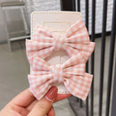 2022 New Bow Headgear Cute Sweet Little Girl Hair Accessories Summer Girls Net Red Clips Baby Hairpins Children Hair Clips Gifts