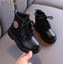Kids Martin Boots Boys Shoes Autumn Winter Leather Children Boots Fashion Toddler Girls Boots Warm Winter Boots Kids Snow Shoes