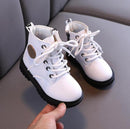 Kids Martin Boots Boys Shoes Autumn Winter Leather Children Boots Fashion Toddler Girls Boots Warm Winter Boots Kids Snow Shoes