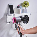 Hairdryer Holder Wall Mounted Storage Rack Bathroom Shelf For Dyson Supersonic Hair Dryer Punch-Free Rack