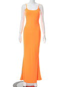BOOFEENAA Strap Backless Long Maxi Dresses Party Club Vacation Outfits for Women Sexy Casual Summer Dress 2022 Wholesale C85CZ24