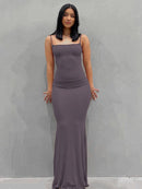 BOOFEENAA Strap Backless Long Maxi Dresses Party Club Vacation Outfits for Women Sexy Casual Summer Dress 2022 Wholesale C85CZ24