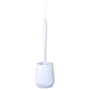 Soft TPR Silicone Head Toilet Brush with Holder Black Wall-mounted Detachable Handle Bathroom Cleaner Durable WC Accessories