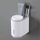 Bathroom Accessories Set Toothbrush Holder Toothpaste Dispenser Wall Mount Toothbrush Cup Storage Rack Toothpaste Squeezer