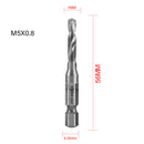 6Pcs Metric Tap Tapping Drill Bit Set Hex Shank Titanium Plated HSS Screw Bit Compound Machine Tap M3 M4 M5 M6 M8 M10 Hand Tools