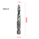 6Pcs Metric Tap Tapping Drill Bit Set Hex Shank Titanium Plated HSS Screw Bit Compound Machine Tap M3 M4 M5 M6 M8 M10 Hand Tools
