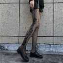 24 Styles Sexy Tights Women Skull Mystery Thigh High Waist Stockings Gothic JK Lolita Mesh Nets Fishnet Pantyhose Ladies Gifts