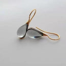 时尚女士耳环 四色精致金色镶嵌天然石钩式耳坠 女士婚庆订婚珠宝