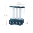 2/4/6L Food Grains Storage Tank Box Sealed Moisture Proof Rice Buckets Wall Mounted Organizer Kitchen Bulk Classified Container