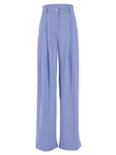 Mnealways18 Classic Wide Pants Floor-Length Pleated Loose Women Trousers Spring Wide Leg Pants Vintage Female Palazzo Pants 2022