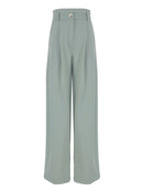 Mnealways18 Classic Wide Pants Floor-Length Pleated Loose Women Trousers Spring Wide Leg Pants Vintage Female Palazzo Pants 2022