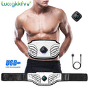 Muscle Stimulator EMS Abdominal belt Trainer LCD Display Abs Fitness Training Home Gym Weight Loss Body Slimming belly training