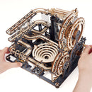 Robotime Rokr 5 Kinds Marble Run Set DIY Wooden Model Building Block Kits Assembly Toy Gift for Children Adult