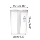 Kitchen Storage Box Food Storage Box Kitchen Supplies Grain Storage Tank  Moisture-Proof Sealed Cans Transparent Organizers