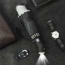 Automatic Umbrella Woman Reflective Stripe Reverse Led Light Umbrella Three Folding Inverted 10 Ribs Windproof Umbrellas Travel
