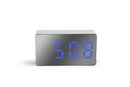 Mirror Table Clock Multifunctional Digital Alarm Snooze Display Time Night LED Light Desk Desktop Home Decor Gifts for Children