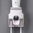 Creative Wall Mount Automatic Toothpaste Dispenser Bathroom Accessories Waterproof Lazy Toothpaste Squeezer Toothbrush Holder