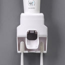 Creative Wall Mount Automatic Toothpaste Dispenser Bathroom Accessories Waterproof Lazy Toothpaste Squeezer Toothbrush Holder