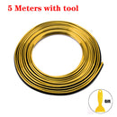 Car Moulding Decoration Flexible Strips 5M/1M Interior Auto Mouldings Car Cover Trim Dashboard Door Edgein Car-styling Universal