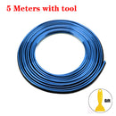 Car Moulding Decoration Flexible Strips 5M/1M Interior Auto Mouldings Car Cover Trim Dashboard Door Edgein Car-styling Universal