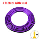 Car Moulding Decoration Flexible Strips 5M/1M Interior Auto Mouldings Car Cover Trim Dashboard Door Edgein Car-styling Universal
