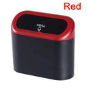 Hanging Car Trash Can Vehicle Garbage Dust Case Storage Box ABS Square Pressing Trash Bin Auto Interior Accessories for Car