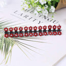 ncmama 12pcs/set Mini Rhinestone No-Slip Grips Hair Clips for Women Girls Glitter Teeth Metal Clamps Flower Hair Accessories