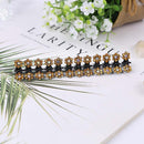ncmama 12pcs/set Mini Rhinestone No-Slip Grips Hair Clips for Women Girls Glitter Teeth Metal Clamps Flower Hair Accessories