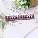 ncmama 12pcs/set Mini Rhinestone No-Slip Grips Hair Clips for Women Girls Glitter Teeth Metal Clamps Flower Hair Accessories