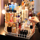 Make Up Organizer Box 360 Degree Rotation Cosmetic Organizer Transparent Fashion Spin Multi-Function Detachable Dressing Table
