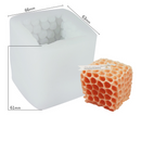 Cube Honeycomb Scented Candle Plaster Silicone Mold Food Grade Chocolate Mousse 3D Cube Shape Molds Wedding Gift Home Decoration