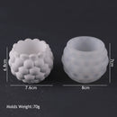DIY Round Candle Jar Pot Silicone Molds for Making Uv Epoxy Plaster Concrete Storage Box Mould Home Decor Flower Pot Planter